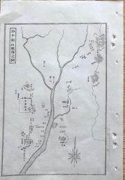 f23120022〇銅版画 日本合戦図 洛中叡山戦場の図 後醍醐天皇 日本外史 明治初年 １枚〇和本古書古文書