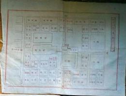 f231200101〇銅版画 日本合戦図古戦場 延喜以前内裏の図 日本外史 明治初年 １枚〇和本古書古文書