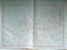 f231200102〇銅版画 日本合戦図古戦場 将門横領坂東八州概図 日本外史 明治初年 １枚〇和本古書古文書