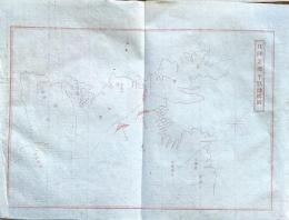 f231200104〇銅版画 日本合戦図古戦場 北陸道源平戦地概図 日本外史 明治初年 １枚〇和本古書古文書