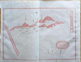 f231200118〇銅版画 日本合戦図古戦場 河内国四條畷戦地の図 南北朝時代の正平3年/貞和4年1 日本外史 明治初年 １枚〇和本古書古文書