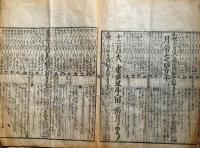 f23123104〇江戸暦 天保３年〇和本古書古文書