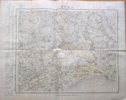 f24010308〇古地図 八日市場 千葉県 標高手彩色 ５万分一地形図 昭和６年 大日本帝国陸地測量部〇和本古書古文書