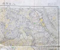 f24010308〇古地図 八日市場 千葉県 標高手彩色 ５万分一地形図 昭和６年 大日本帝国陸地測量部〇和本古書古文書