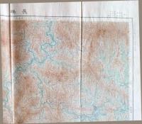 f24010501〇戦前地図 古地図 五万分一地形図 手彩色 三重県 長嶋 大日本帝国陸地測量部 昭和４年〇和本古書古文書