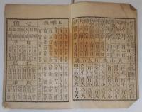 n24010619○暦(こよみ)「明治３３年 略本暦」　印刷兼発行:神宮司庁　〇和本古書古文書

