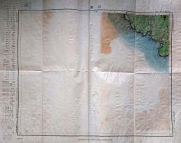 f24012005〇古地図 印南 和歌山県 手彩色５万分１地形図 大正２年〇和本古書古文書