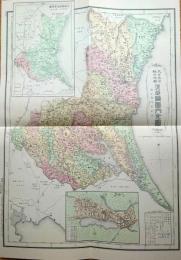 f24020010〇復刻 茨城県管内全図 日本地図選集 明治２７年 大日本管轄分地図  昭和４３年〇和本古書古文書