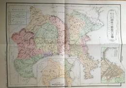 f24020015〇復刻 神奈川県 日本地図選集 明治２７年 大日本管轄分地図  昭和４３年〇和本古書古文書