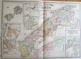 f24020035〇復刻 島根県 日本地図選集 明治２７年 大日本管轄分地図  昭和４３年〇和本古書古文書
