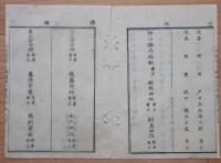D2402085○太政官日誌 明治2年第85号〇6月神祇官へ行幸 天神地祇を始 神武天皇より代々御神祭の次第如左 行幸御列御板輿 〇和本古書古文書
