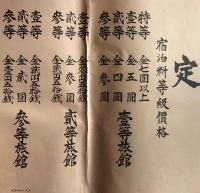 H24030123〇チラシ 宿泊料金一覧表 山形市旅館組合 大正１２年〇和本古書古文書