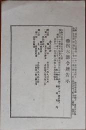 N24030613○栃木県令達告示 明治31年11月○明治31年度栃木県歳入歳出追加予算 参事会の決議を経て追加す 栃木県知事萩野左門○発行:下野新聞旭香社○和本古書古文書
