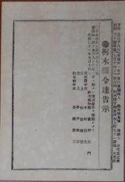 N24030633○栃木県令達告示 明治31年○警視庁に於て東京府中村昌生 同佐伯義信ほか2名に対する予戒命令を解除 栃木県知事萩野左門○発行:下野新聞・旭香社○和本古書古文書