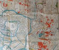J24032204〇復刻版 江戸古地図 明和江戸図 明和８年 日本橋 須原屋茂兵衛 古地図史料出版株式会社 カバー及び解説付〇和本古書古文書