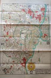 J24032206〇復刻版 江戸古地図 文化江戸図 須原屋茂兵衛 文化８年 古地図史料出版株式会社 カバー及び解説付〇和本古書古文書