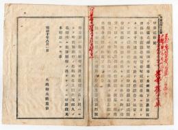 N18010815○公文書 布告布達 明治10年○第十四国立銀行設立 長野県筑摩郡松本南深志町(現松本市) 明治43東京移転 大正8破産 大蔵卿大隈重信 長野県○和本古書古文書
