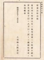 N18011419○公文書 布告布達 明治10年○大蔵省本年甲第32号布達 訂正 第二十四国立銀行資本金十万円は八万円の誤り 大蔵卿大隈重信 長野県○和本古書古文書
