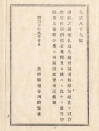 N18020427○明治布告布達文書 明治10年○俳優営業鑑札盗難届 更級郡原村 ○俳優営業鑑札紛失届 更級郡布施高田村 長野県令楢崎寛直 長野県 ○和本古書古文書
