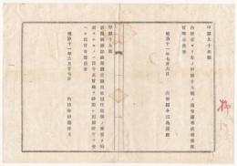 N18032215○内務省布達 明治11年○新聞雑誌類 譲受譲渡,改題,記事の性質を変更するものは、旨趣を詳記し出願許可を受くべし 内務卿伊藤博文 山形県 ○和本古書古文書
