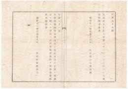 N18032217○内務省布達 明治11年○第一回内国勧業博覧会(明治10年)事務局を廃止 以後は博覧会係が取扱 内務卿伊藤博文 山形県令三島通庸 山形県 ○和本古書古文書
