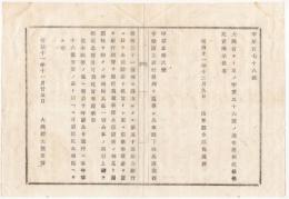 N18032633○大蔵省布達 明治11年○第五十五国立銀行設立 兵庫県出石郡出石柳町(兵庫県豊岡市) 変遷後現三井住友銀行 大蔵卿大隈重信 山形県 ○和本古書古文書

