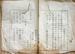 F19010903〇公文書 布告布達 手配書 人相書 処刑中逃亡 行方不明 捕縛の上通知 明治６年 新治県 茨城県 和紙木版刷 和本 古書 古文書