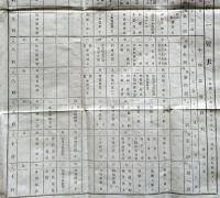 F19011608〇公文書 布告布達 埼玉県公立小学校課程一覧表 読書 習字 作文 算数 地理 歴史 修身 物理 生理  明治１２年 和紙活版刷 和本 古書 古文書