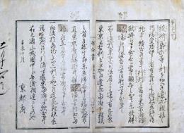 F19123102〇明治布告 京都府布令書 絞斬梟示等の刑を加え 明治４年辛未〇和本古書古文書