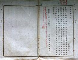 F19110102〇明治政府布告 地券用紙受払明細書雛形及び印税表雛形 明治１７年〇和本古書古文書