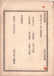 N18090707○明治布告布達 明治11年○宮内省中 皇后宮大夫(三等相当)及び皇后宮亮(四等相当)を置く 太政大臣 ○和本古書古文書
