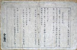 F19081901〇明治政府布告 盗窩賊主条例 集議院を廃し左院に於いて取扱 太政大臣 三條実美  明治６年 置賜県 山形県〇和本古書古文書   