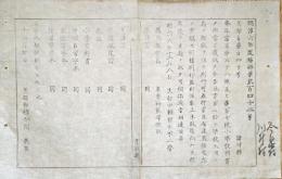F19081925〇明治政府布告 小学教科書の内 文部省蔵版の分 刷行差許す候 明治６年 置賜県 山形県〇和本古書古文書 