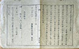F19082005〇明治政府布告 米麦大小豆其の他酒醤油味噌 他県へ輸出入 帳簿雛形  明治６年 置賜県 山形県〇和本古書古文書  