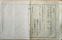 F19082005〇明治政府布告 米麦大小豆其の他酒醤油味噌 他県へ輸出入 帳簿雛形  明治６年 置賜県 山形県〇和本古書古文書  