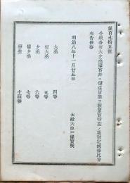 F19090204〇明治政府布告 各省 大少丞権官 改正 太政大臣 三條実美 明治８年〇和本古書古文書 