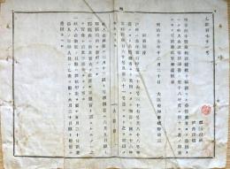 F19072706〇明治政府布告布達 地方税中営業税雑種税を賦課せし各営業者 明治１７年 大阪府〇和本古書古文書