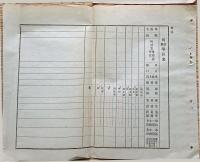 F19060301〇明治政府布告布達 学区区画等処分済開申の儀 学区表 学区表説明 ７頁 文部卿 明治１５年 〇和本古書古文書
