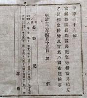 F19042306〇公文書 布告布達 区長 区書記官 月給 定め  明治１３年 堺県 大阪府 〇和本古書古文書