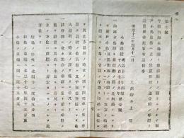 F19042314〇公文書 布告布達 瀬戸内海水島灘 小島浮標設置 明治１２年 埼玉県 〇和本古書古文書