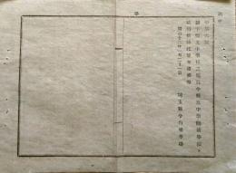 F19030404〇公文書 布告布達 県立中学校 県立中学師範学校と改称 １丁  明治１２年 埼玉県  和紙活版印刷  〇和本古書古文書