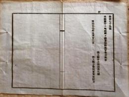 F19021505〇公文書 布告布達 埼玉県 庁中に地理課を設置候條 １丁 明治１７年  〇和本古書古文書