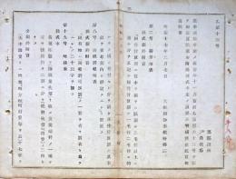 F19072607〇明治政府布告布達 農事通信手続きの儀 耕作地表 明治１７年 大阪府〇和本古書古文書 