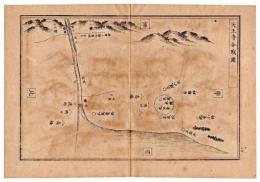 N24070111〇銅版画 日本合戦図古戦場 天王寺合戦図 楠木正成 日本外史 明治初年〇和本古書古文書
