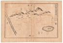N24070115○銅版画 日本合戦図古戦場 河内国四條畷戦地の図 南北朝正平3年/貞和4 楠木正行・高師直 日本外史 明治初年 １枚〇和本古書古文書<br />
