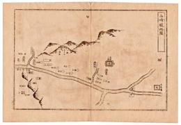 N24070133〇銅版画 日本合戦図 山崎の戦い地図 山崎の戦い(天王山の戦い) 羽柴秀吉の軍と織田信長を討った明智光秀の軍勢が激突した戦い 日本外史 明治初年 〇和本古書古文書

