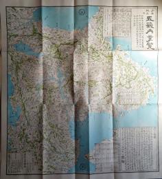 f24071305〇復刻 古地図 五畿内掌覧 山城・大和・河内・摂津・和泉 天保１２年 柳堤漁夫左水繕 浪速畿内古地図撰 昭和45年〇和本古書古文書
