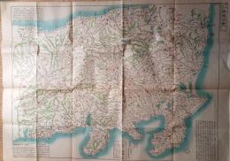 f23030808〇復刻 古地図 関東十九州路程便覽 嘉水元年(１８４８年)版 江戸時代日本勝景路程絵図集 昭和52年〇和本古書古文書