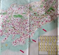 f23031803〇復刻 古地図 大日本全図 明治７年 経緯度 竹島 1800x800mm 所処湊港 舟船絵図集 昭和51年〇和本古書古文書
