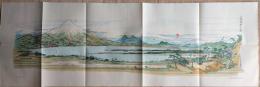 f23031815〇復刻 古地図 三保松原之図 春山玉泉 江戸末期 所処湊港 舟船絵図集 昭和51年〇和本古書古文書